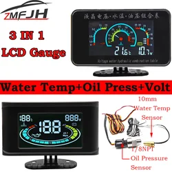 Cuadro LCD universal temperatura agua y presión aceite para camión