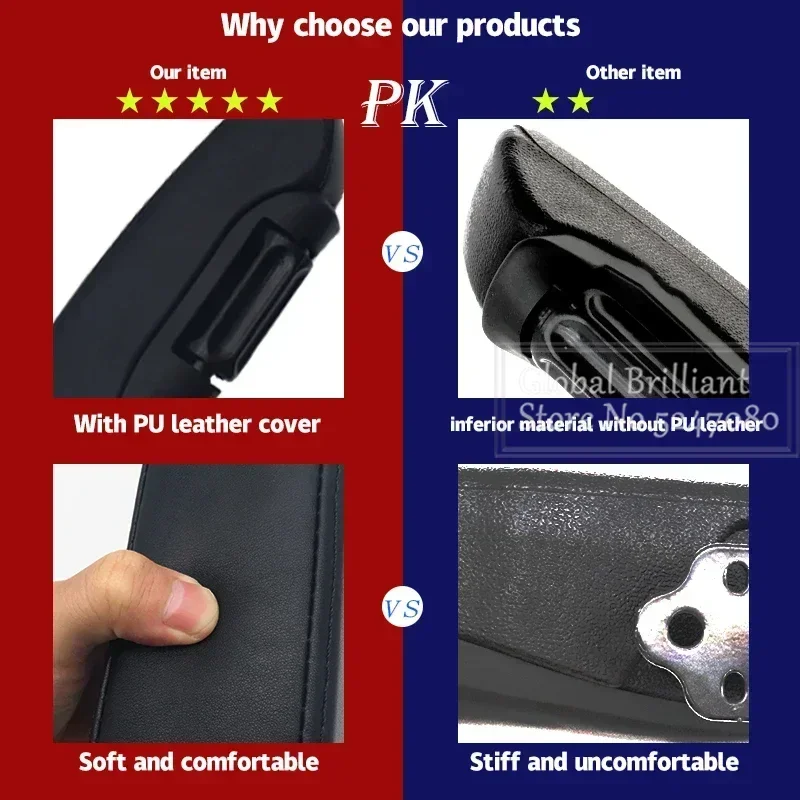 Reposabrazos universal para coche con compartimento – cuero PU - imagen 5