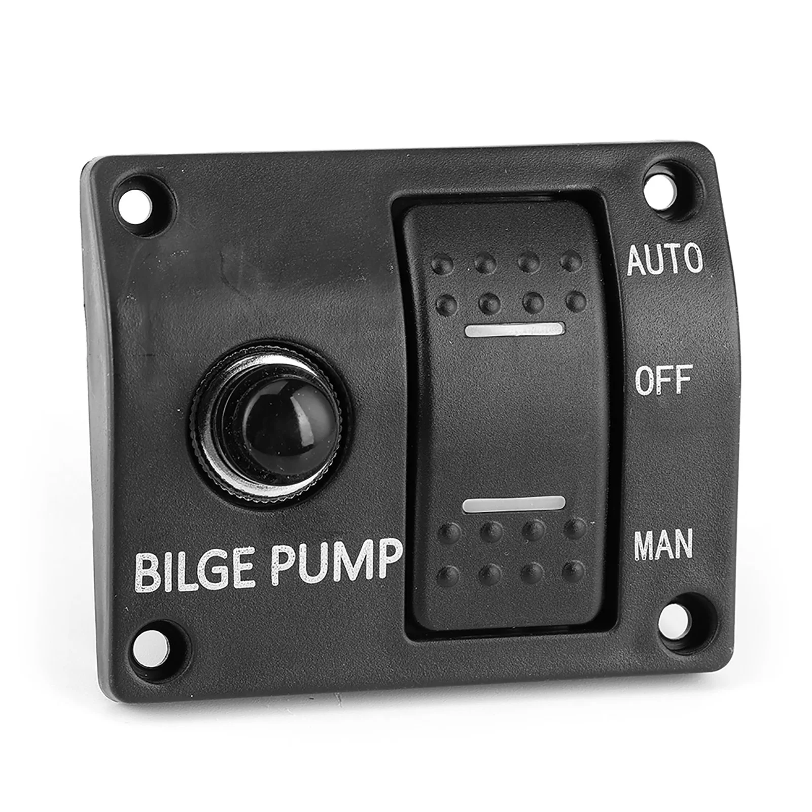 Panel interruptor 3 vías bomba sentina 12V-24V Auto/Off/Manual LED - imagen 5