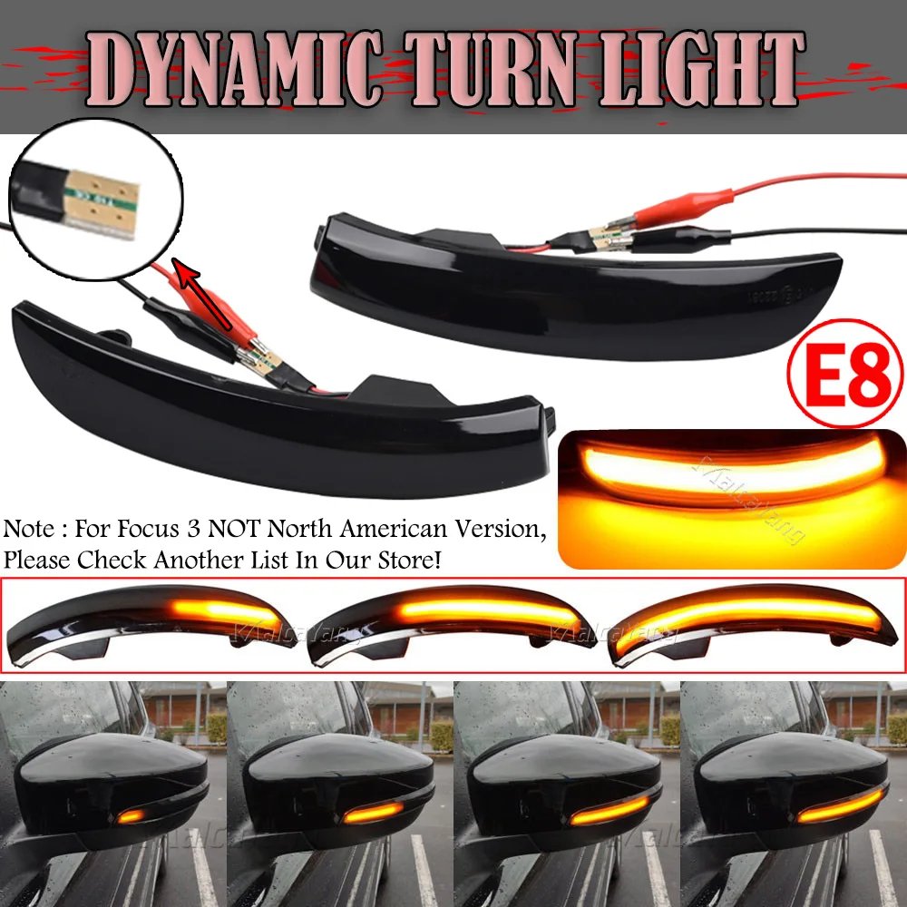 Intermitente dinámico LED para espejo lateral Ford Kuga