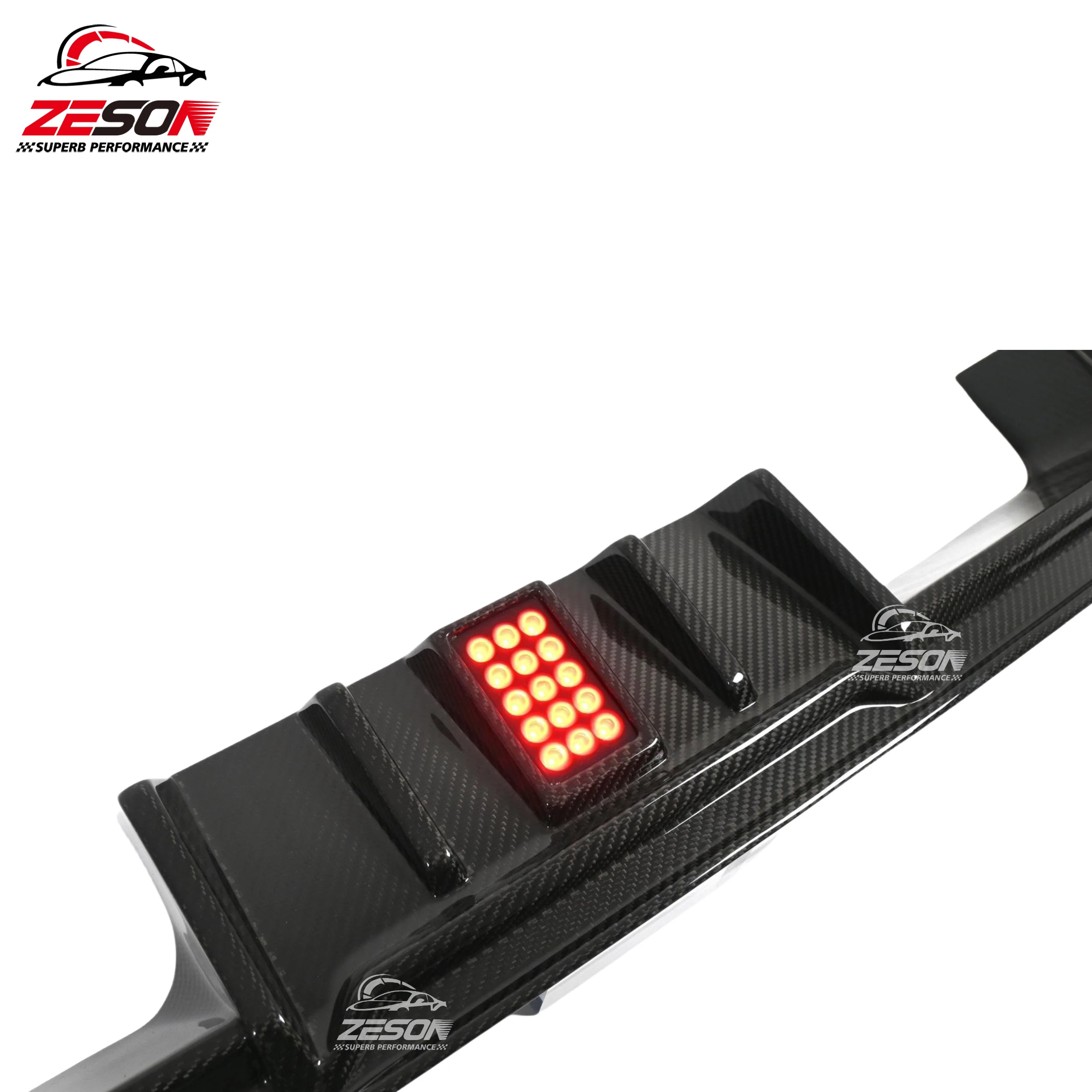 Difusor parachoques trasero carbono BMW M3 M4 G80 G82 - imagen 3