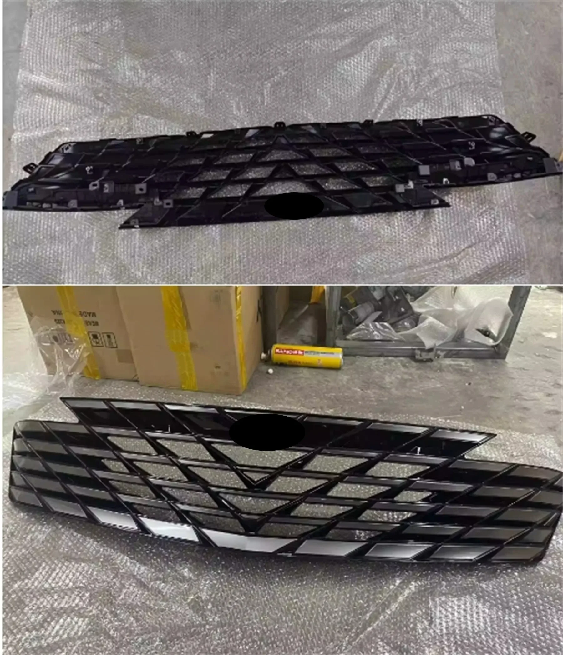 Detalle visual de la rejilla para Geely Atlas L y Proton X70