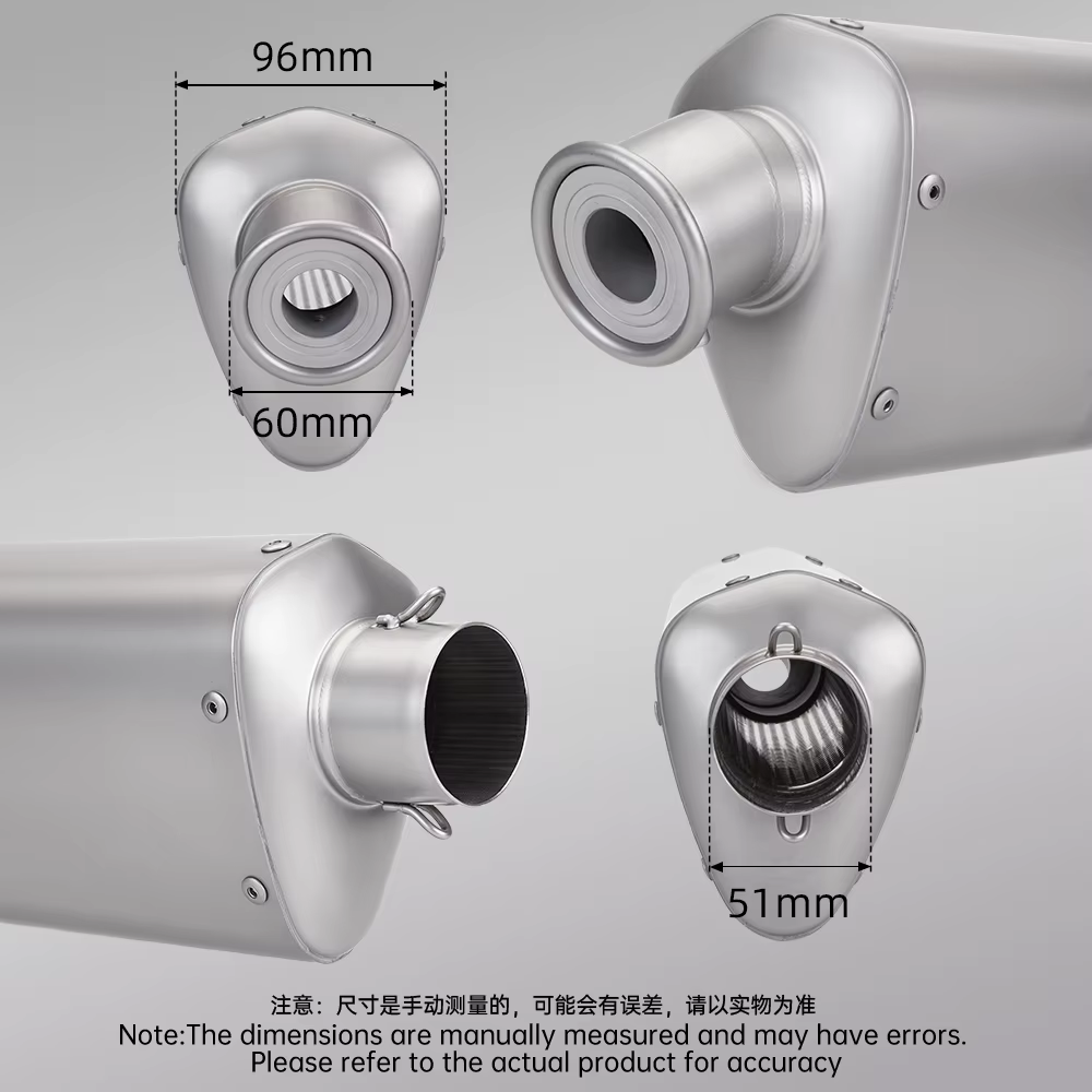 Tubo conexión escape CFMOTO 450SR-S diámetro 51 mm - imagen 4