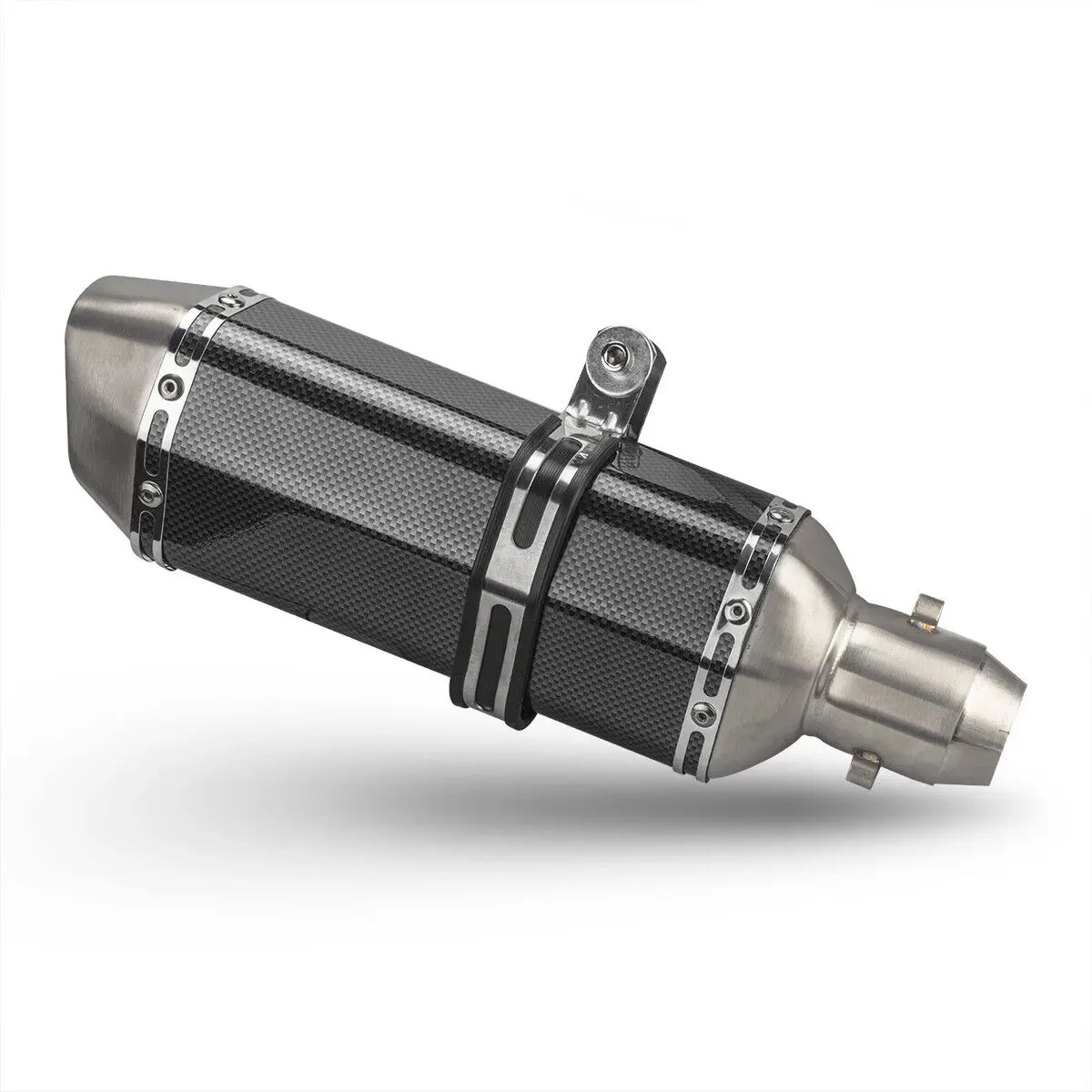Tubo escape universal motocicleta acero inoxidable 51 mm con Db Killer - imagen 3