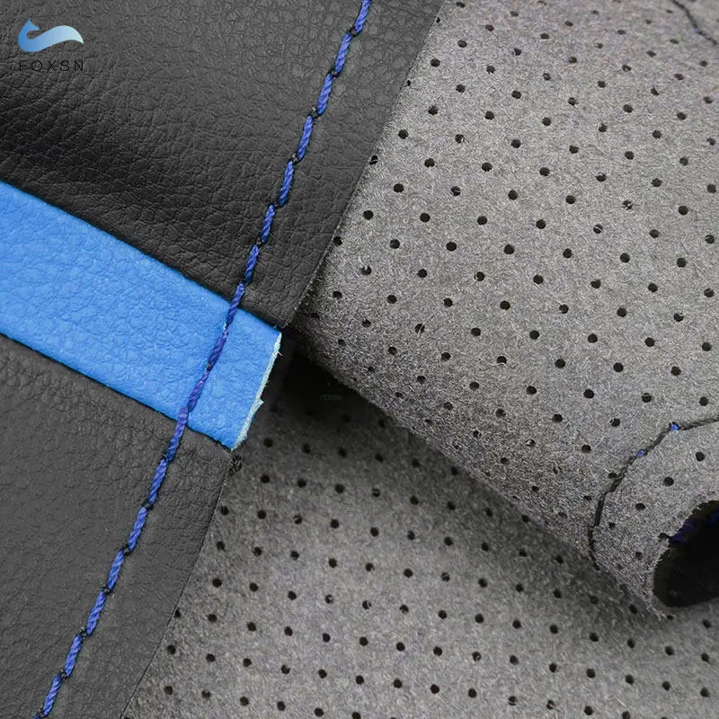 Funda de volante perforada con línea azul para Honda Accord y Acura TSX - imagen 2