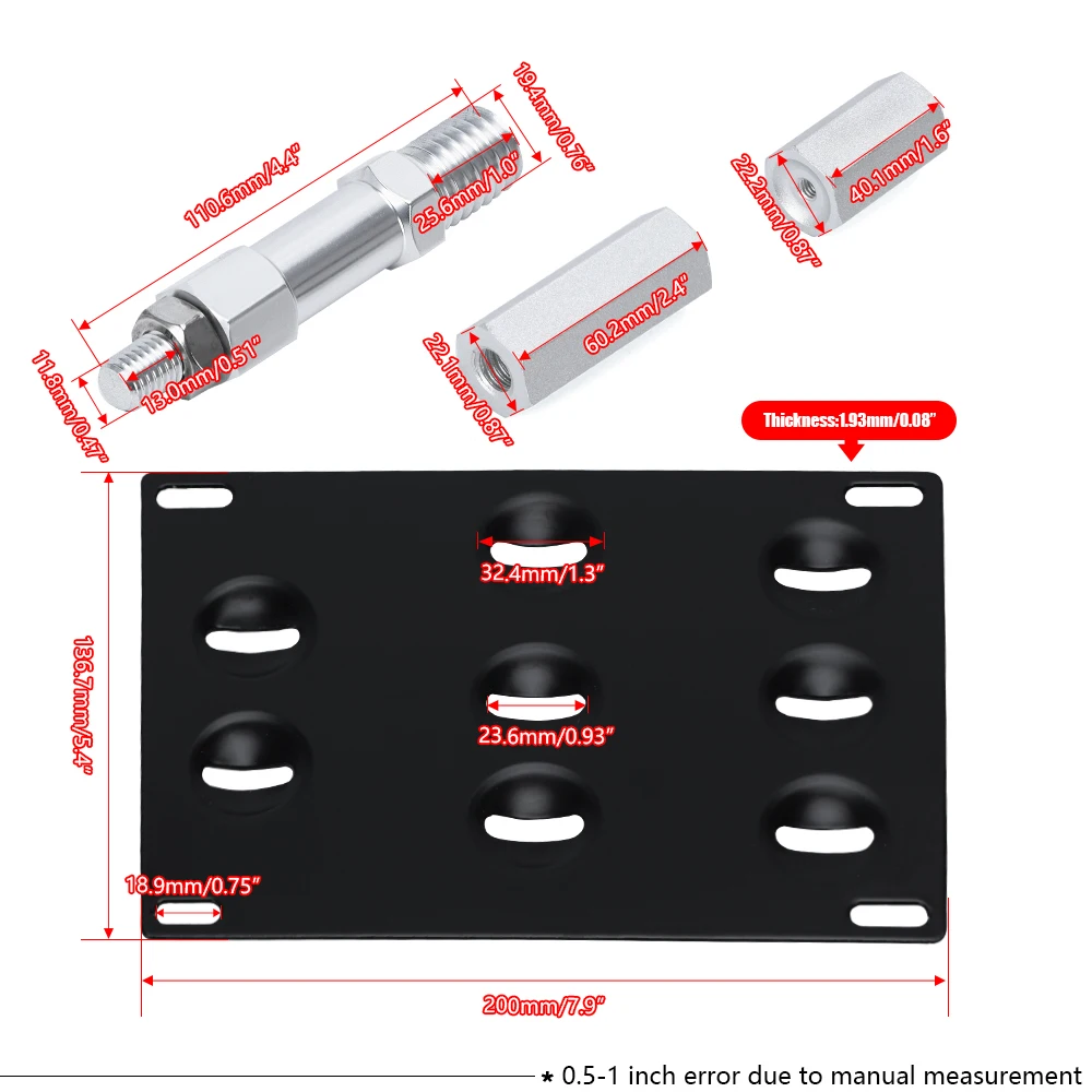 Soporte delantero de matrícula para gancho de remolque - imagen 4
