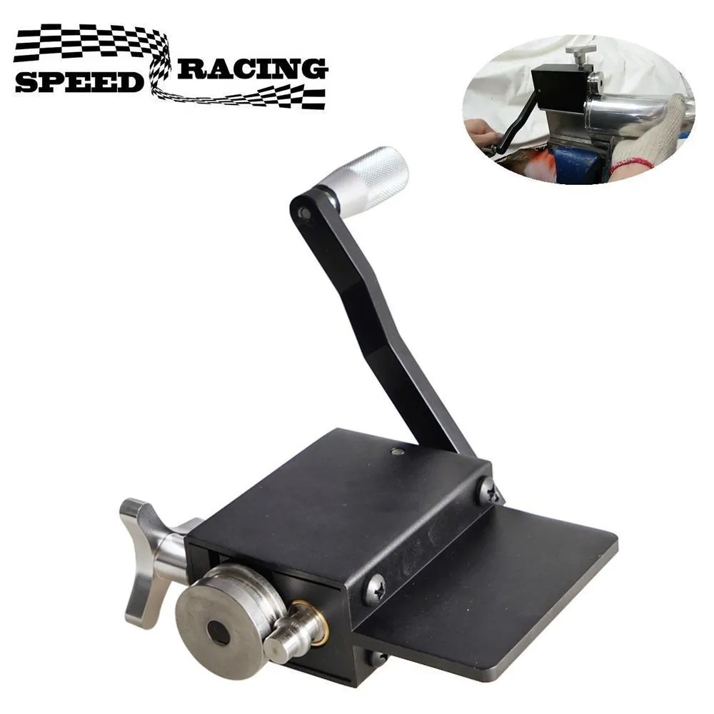 Herramienta de biselado de tubos, herramienta de prensado de tuberías de entrada y intercooler Manual de rodillo de cuentas compatible con tubos de identificación de 5/8" o más grandes de aluminio