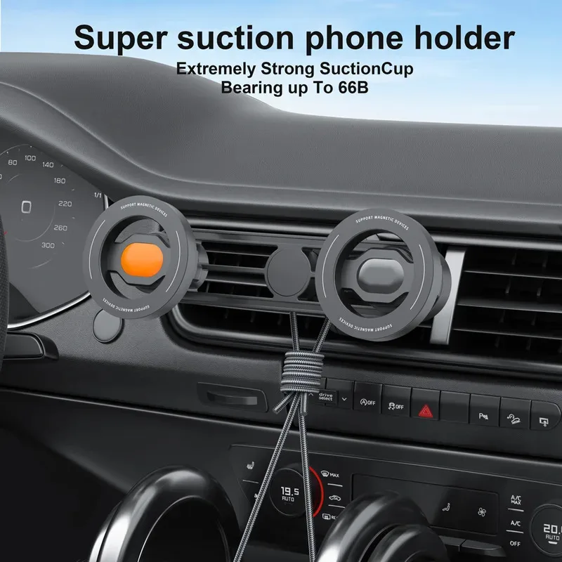 Soporte magnético de ventilación coche MagSafe iPhone 16 universal - imagen 2