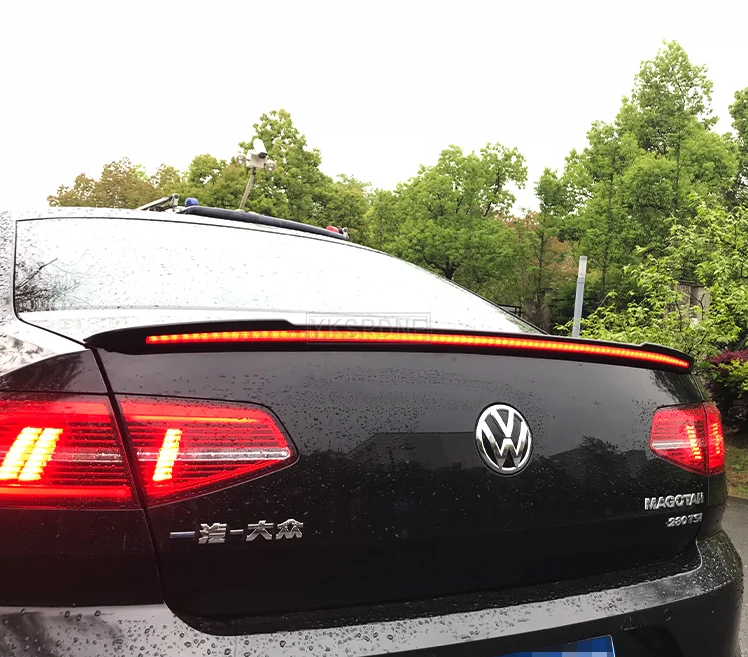 Spoiler trasero ABS negro brillo para VW Passat B8 2017-2019 - imagen 4