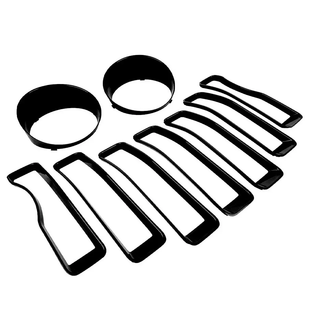Parrilla frontal de malla decorativa para Jeep Wrangler JL 2018-2022 - imagen 4