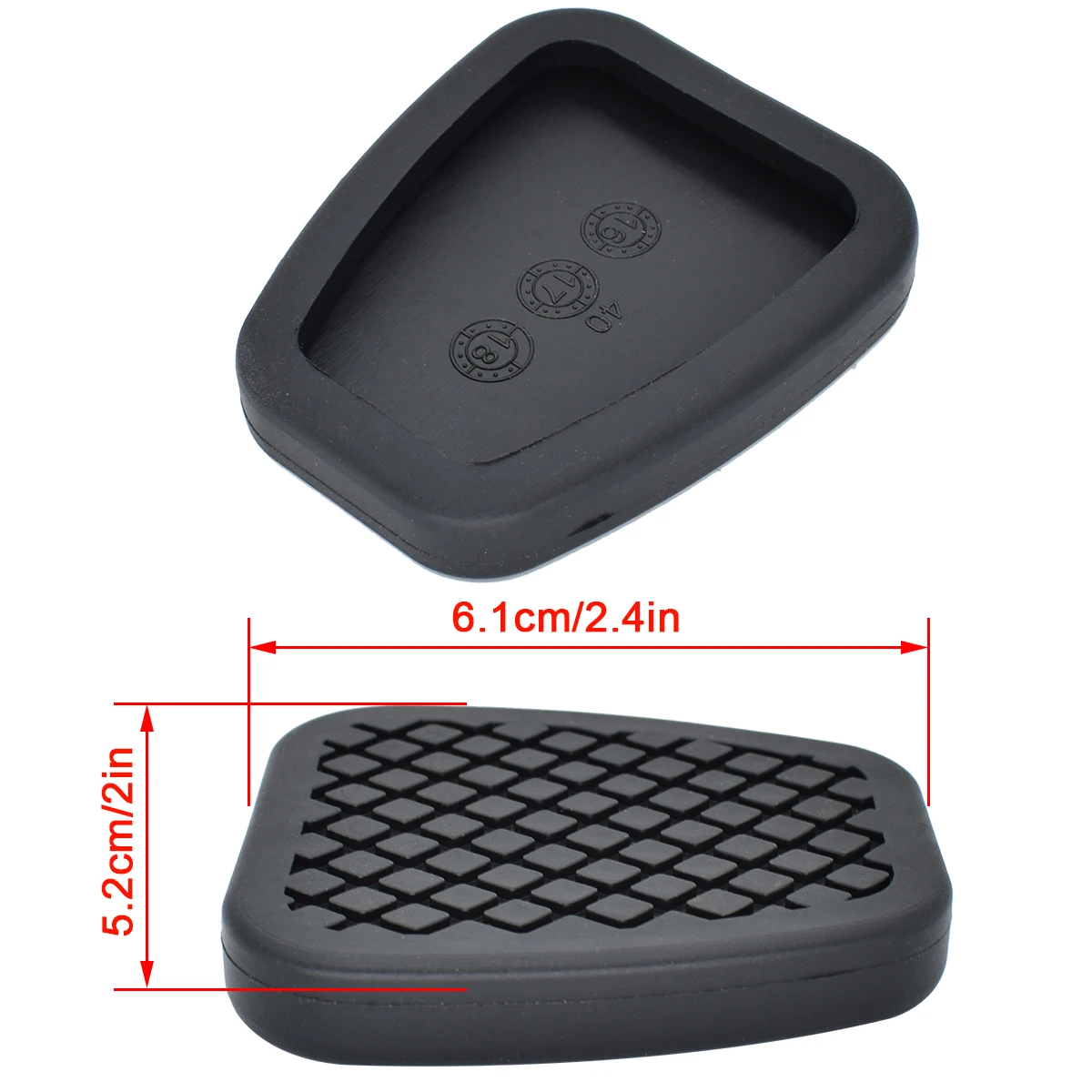 2 uds para Honda Jazz Fit Civic HRV CRV coche freno de goma embrague almohadilla de Pedal cubre accesorios de transmisión Manual 46545538010 - imagen 2