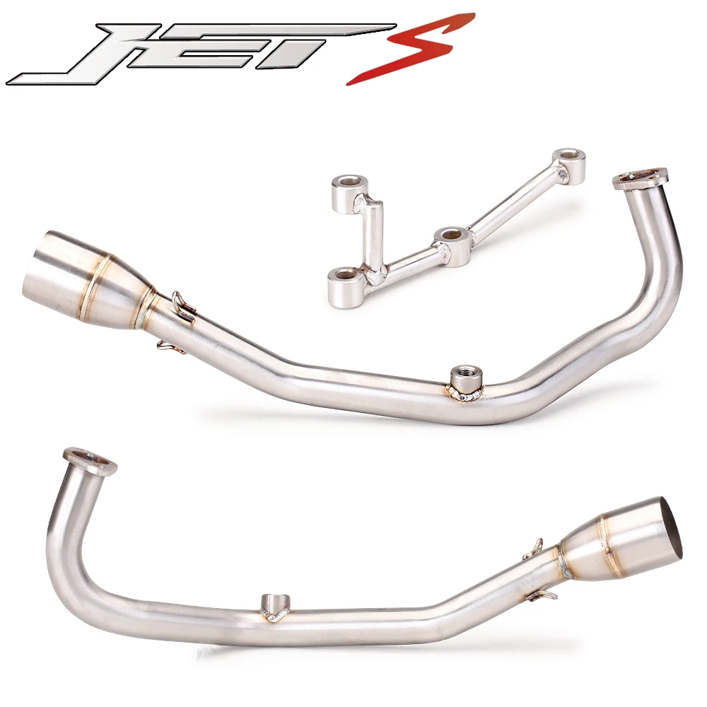 Tubo de escape SYM JETS 125 medio y delantero – kit completo - imagen 4