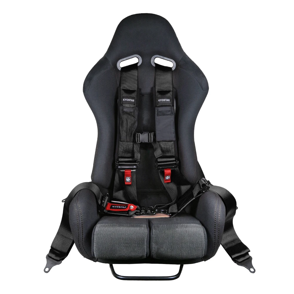 Arnés de seguridad 4 puntos con hombreras para Go Kart – hebilla acero