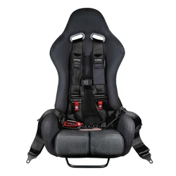 Arnés de seguridad 4 puntos con hombreras para Go Kart – hebilla acero