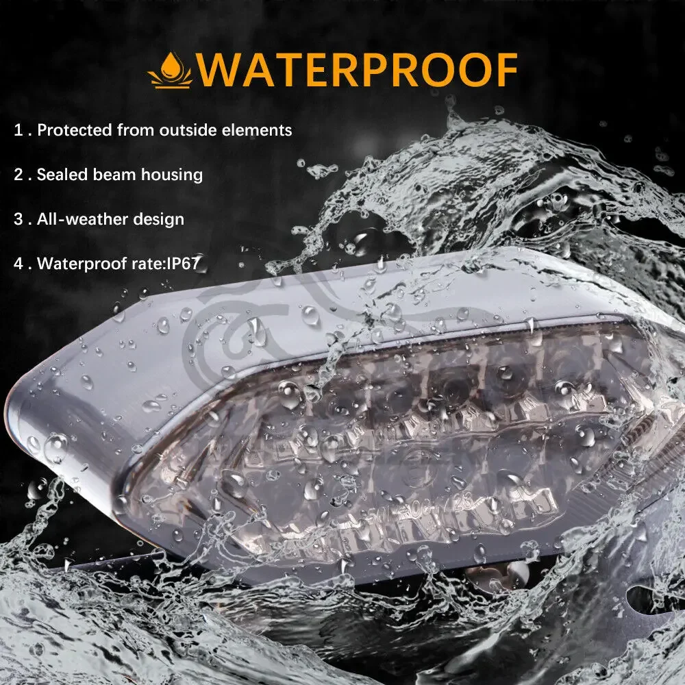 Luces LED intermitentes freno y matrícula para motocicleta - imagen 3