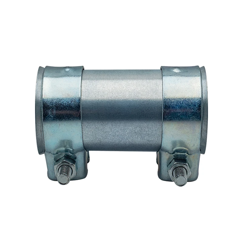 Conector de tubo de escape con abrazadera de manga de unión