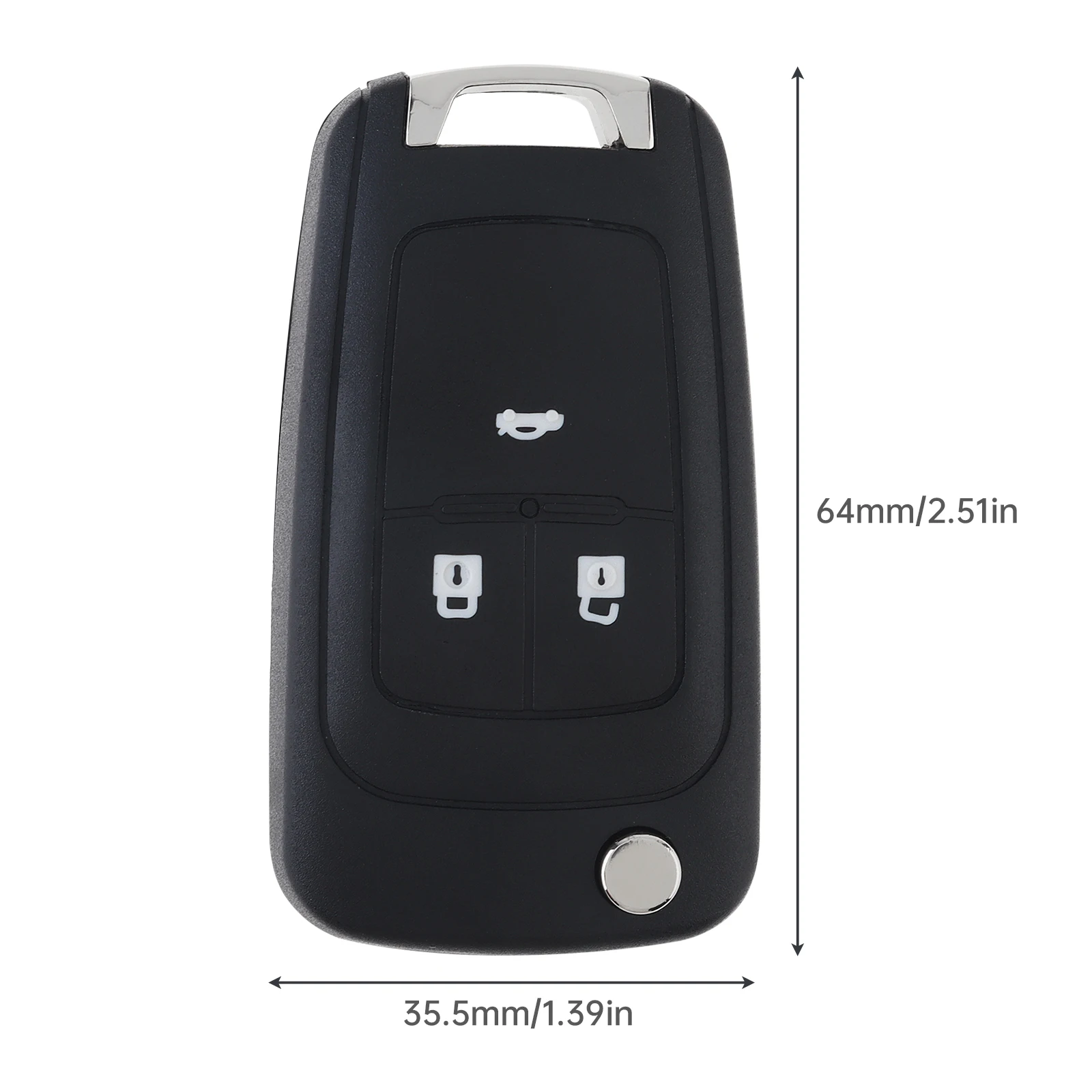 Carcasa mando a distancia 3 botones Opel Astra