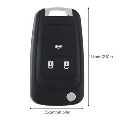 Carcasa mando a distancia 3 botones Opel Astra