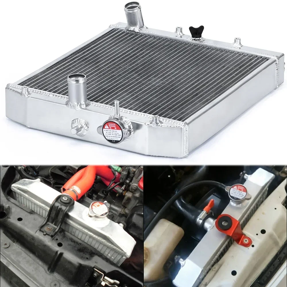 Radiador de aluminio Honda Civic B16A/B18C, 2 filas - imagen 2