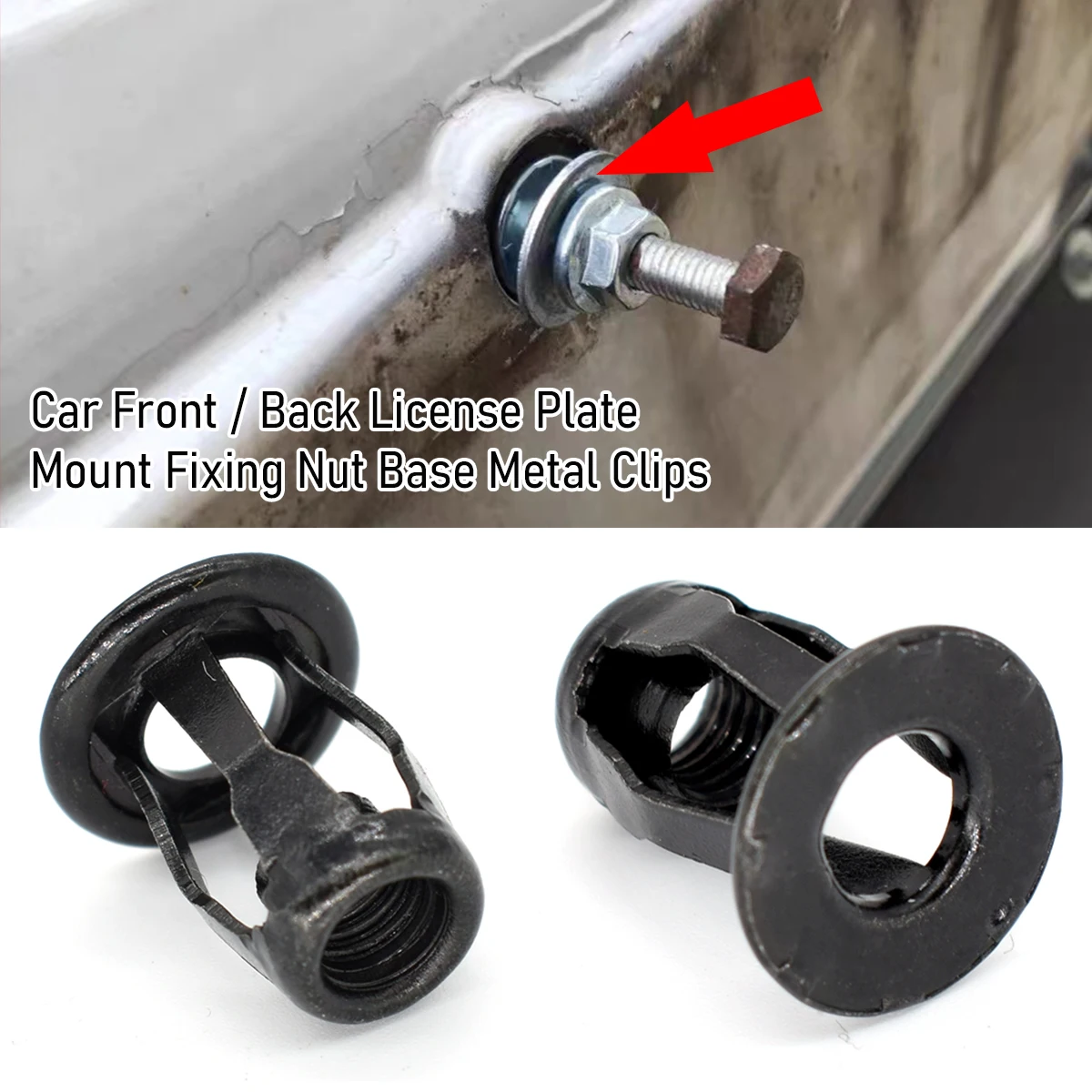 Kit abrazaderas matrícula para Audi A3 A4 Q3 Q5 - imagen 4