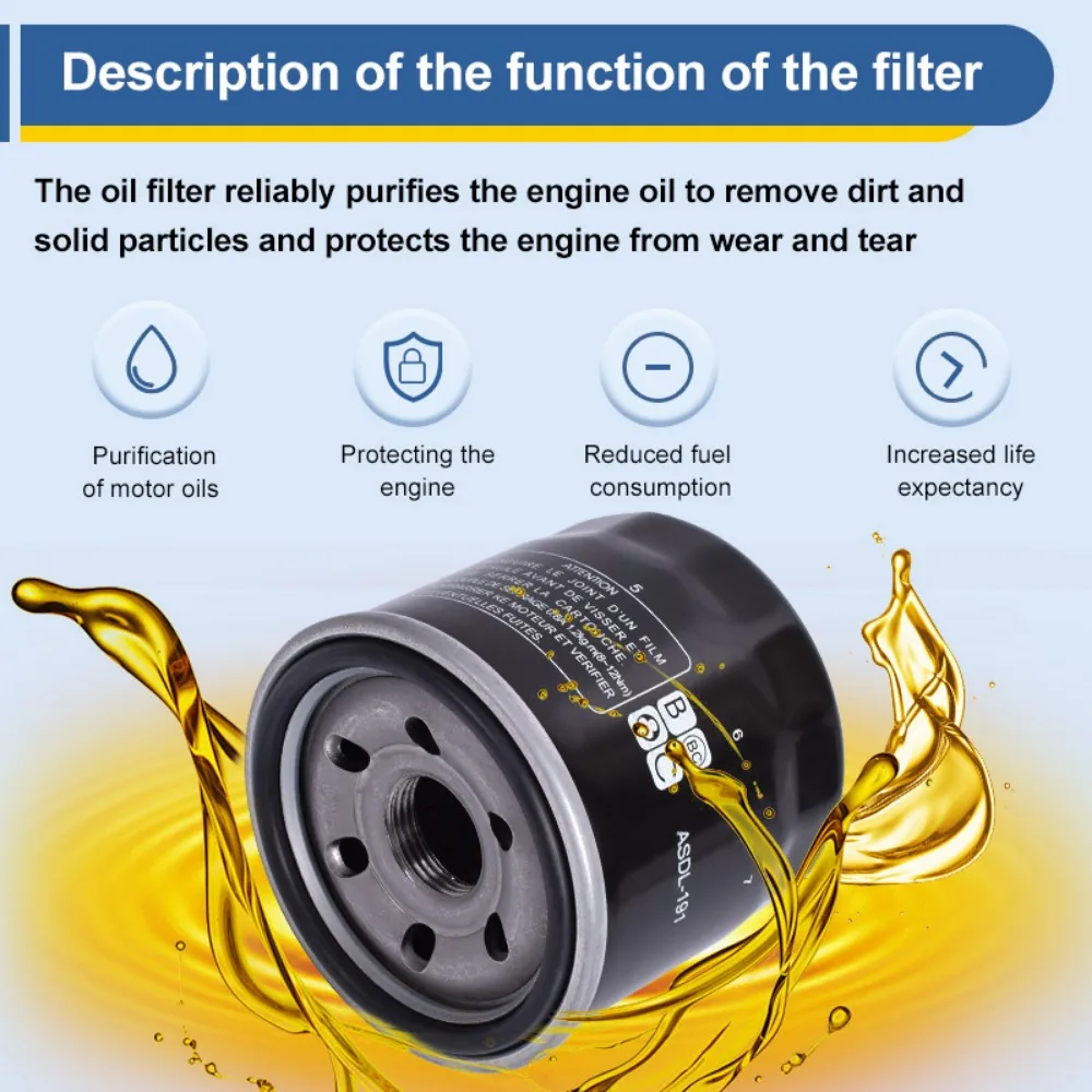 Filtro de aceite 260146090010 para Benelli TRK 502 (2017-2024) - imagen 3