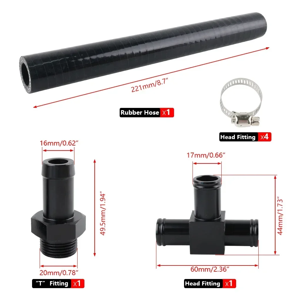 Kit adaptador manguera refrigerante EJ20 EJ25 – Subaru WRX STI - imagen 4