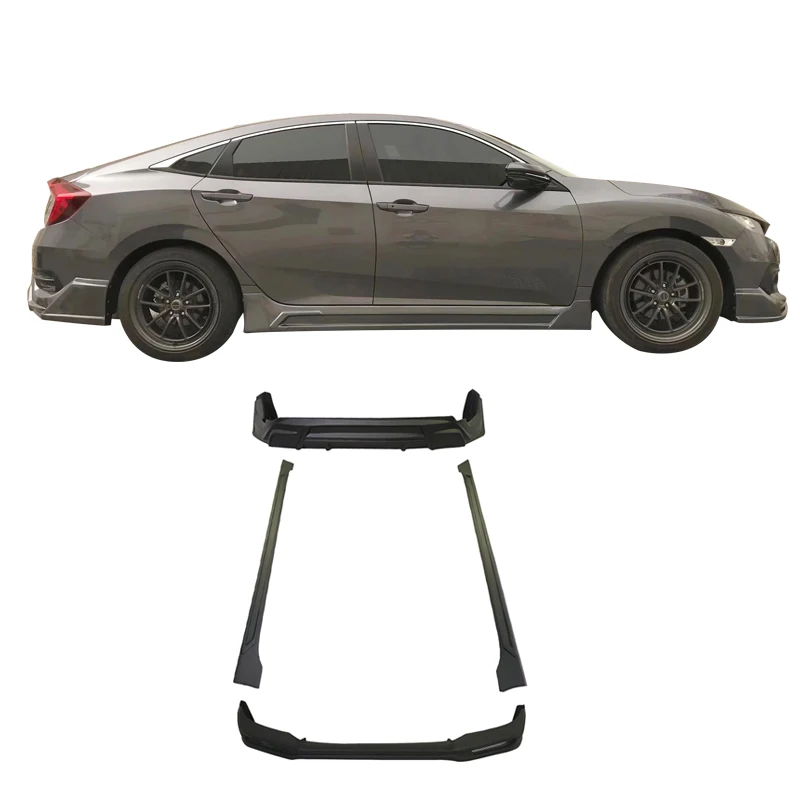 Kit carrocería ABS Honda Civic 2016-2018 delantero trasero faldón