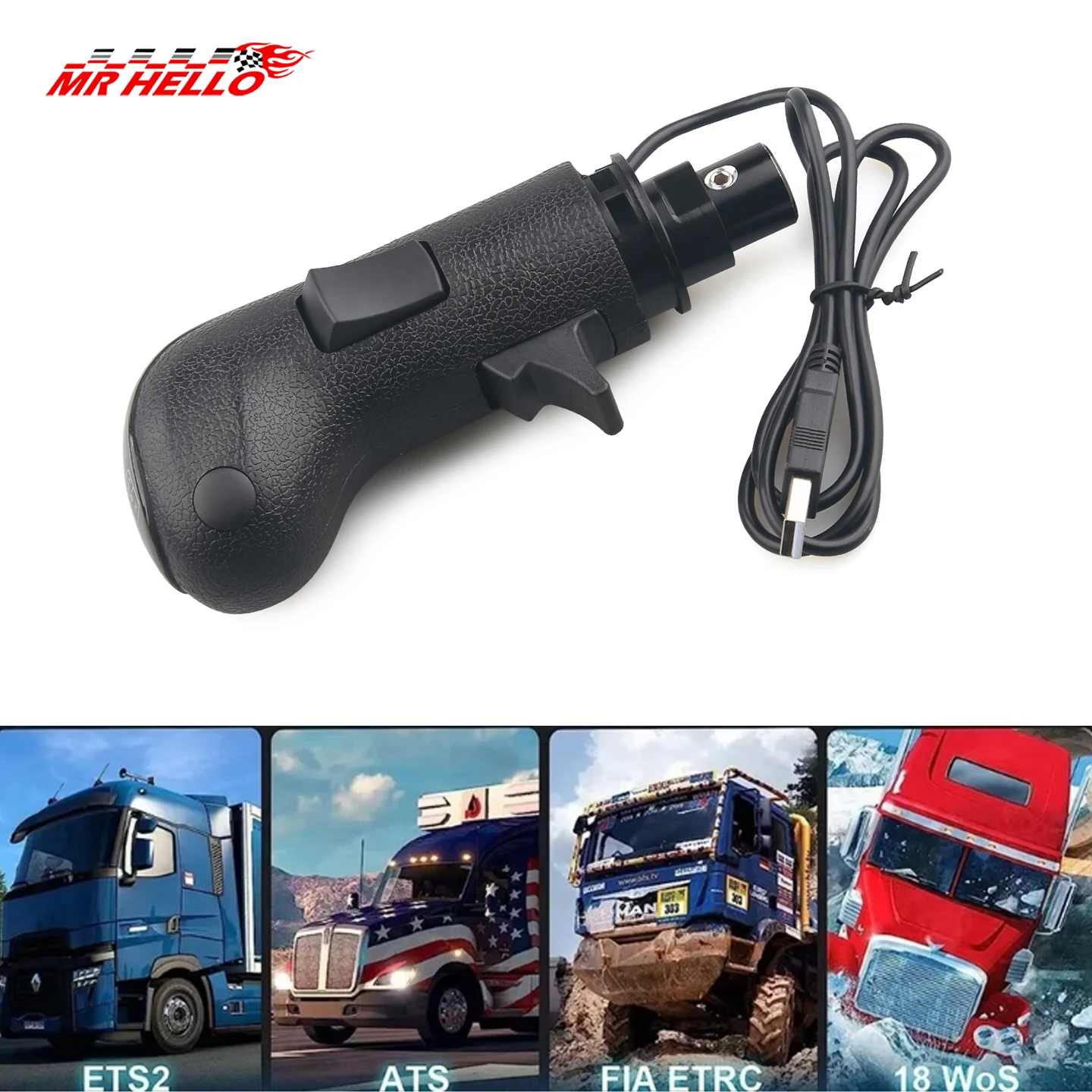 Perilla USB para simulador de camión – ATS/ETS2, G29/G27/G25/G923 TH8A - imagen 4