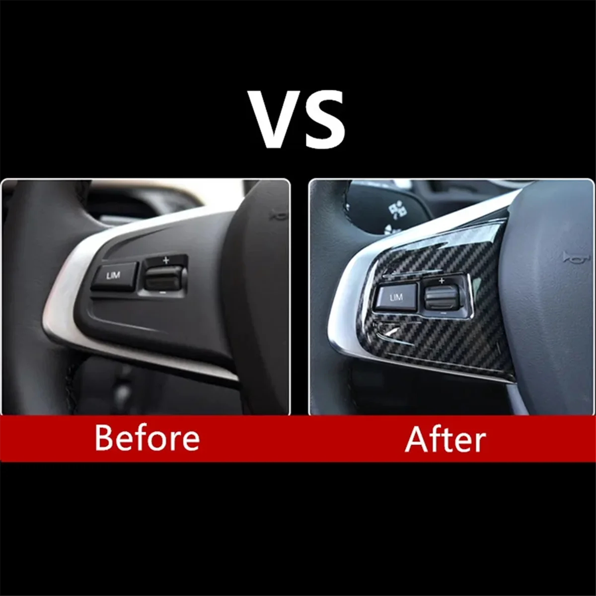Marco embellecedor ABS carbono botones volante BMW X1 F48 F40 F45 - imagen 5