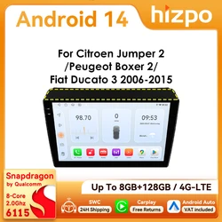 Autoradio Android 9" HIZPO 2Din 4G – Fiat Ducato, Peugeot
