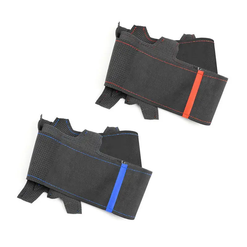 Cubierta de volante cuero gamuza para Audi Q3 8U Q5 8R Q7 4L SQ5 - imagen 2