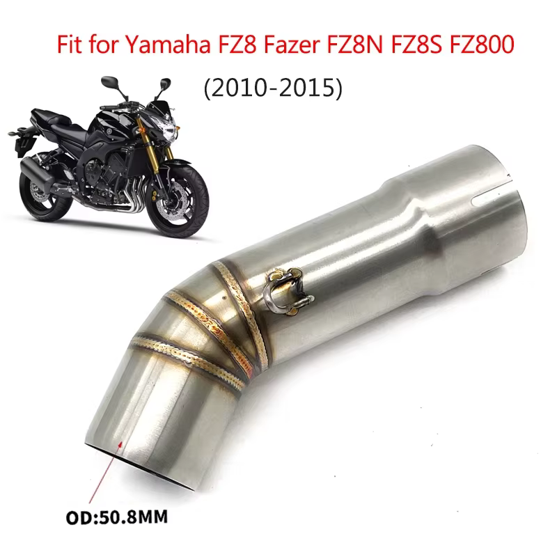 Tubo intermedio de escape para Yamaha FZ8 Fazer 2010-2015 - imagen 2