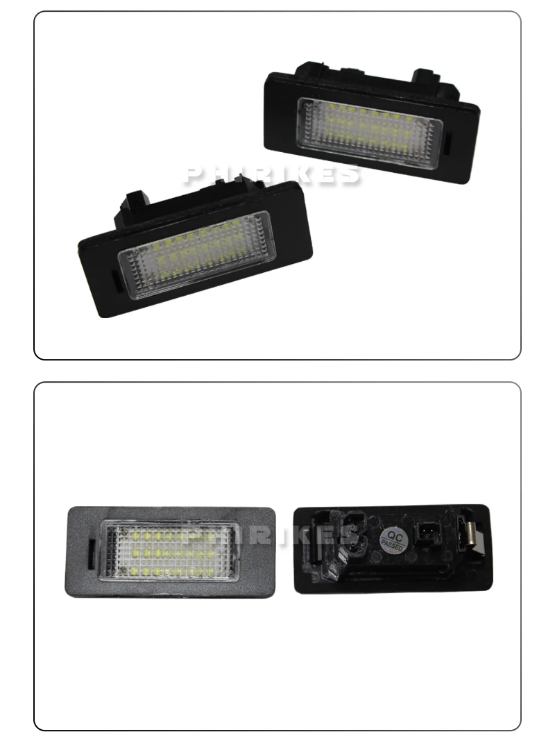 Bombillas LED de matrícula para distintos modelos de vehículo