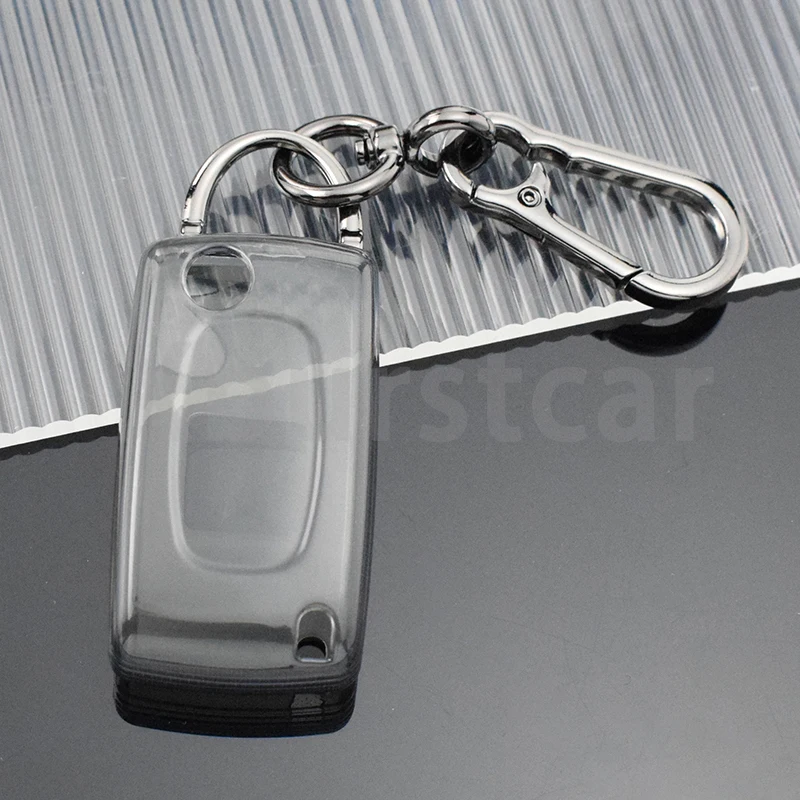 Funda transparente de TPU para llave remota de coche, carcasa para Peugeot 107, 207, 307, 308, 407, 607, 206, 4007, 3008, 5008, Citroen C2, C3, C4, C5, C6, C8 - imagen 5