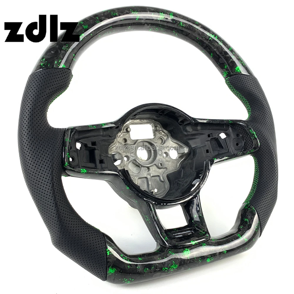 Volante de fibra de carbono forjada para VW Golf 7 GTI MK7/MK7.5 - imagen 2