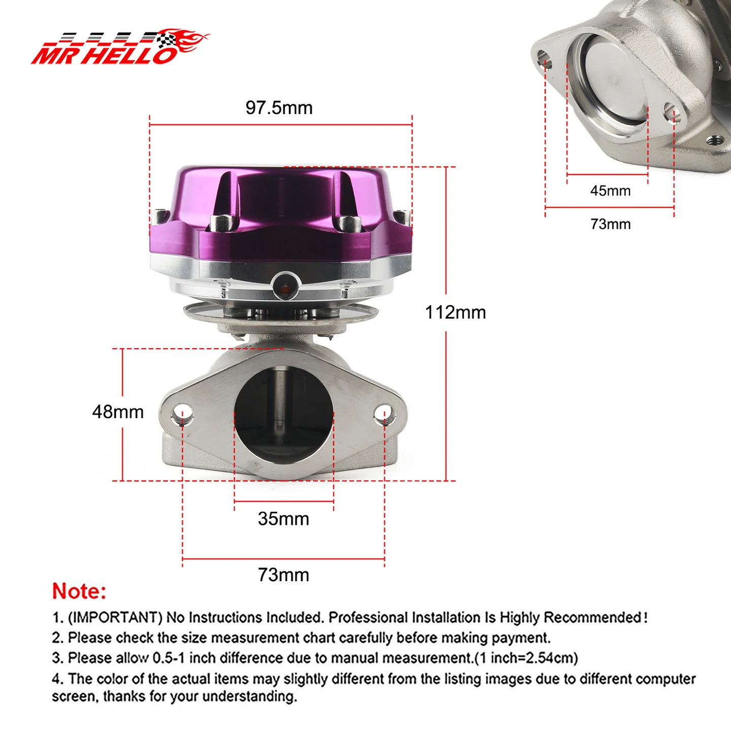 Detalle de la wastegate externa