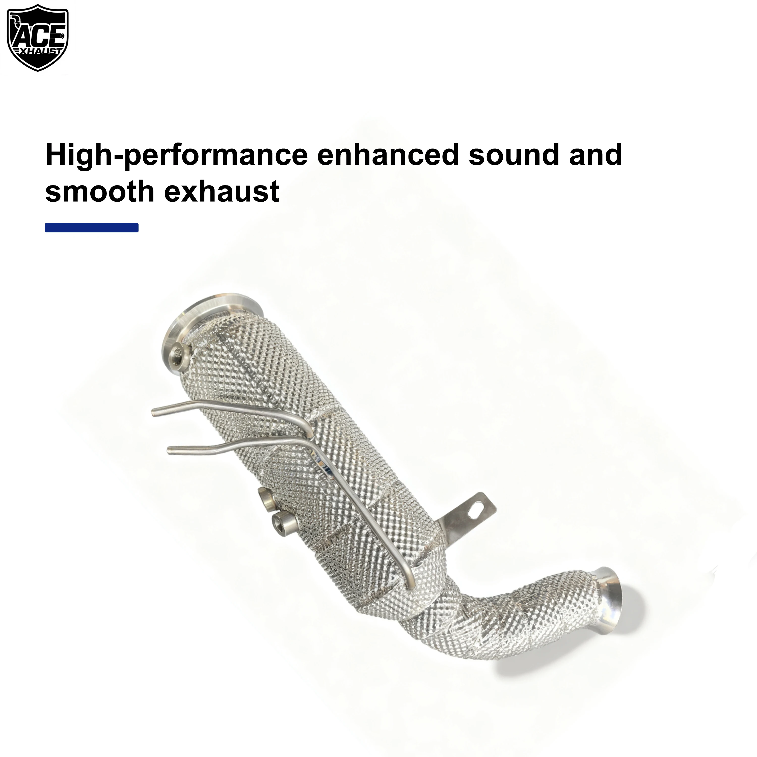 Bajante Cat ACE SUS304 para Audi A4/A5/Q5 B9 2.0T - Escape alto flujo - imagen 2