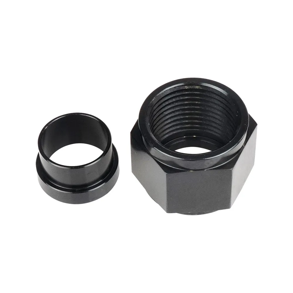 Racores rectos AN4-AN12 para manguera, aluminio anodizado negro - imagen 3