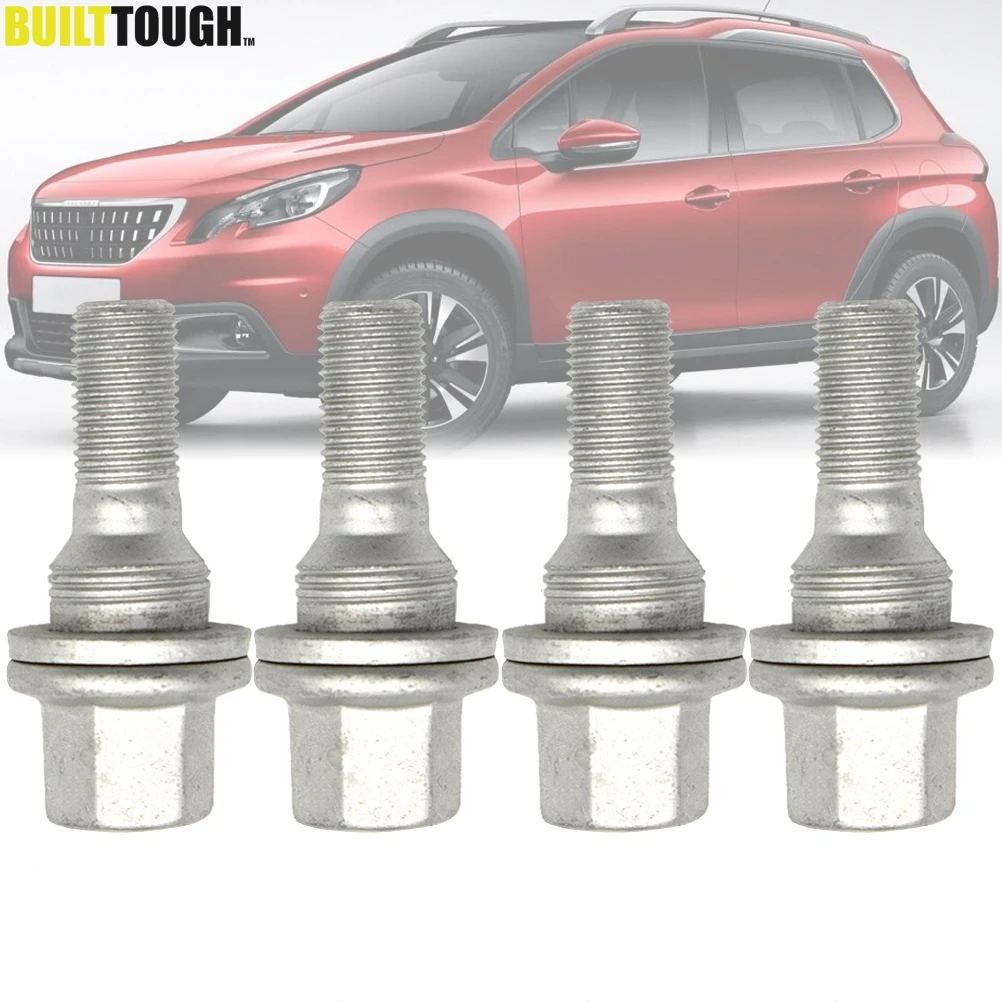 Tuercas de rueda M12x1,25, hexágono 17 mm para Peugeot y Citroën