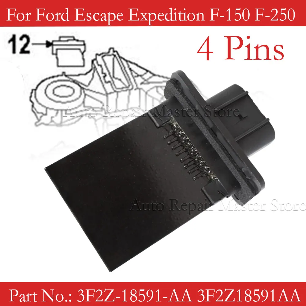 Resistencia motor ventilador Ford 3F2Z-18591-AA Escape F-150 Expedition