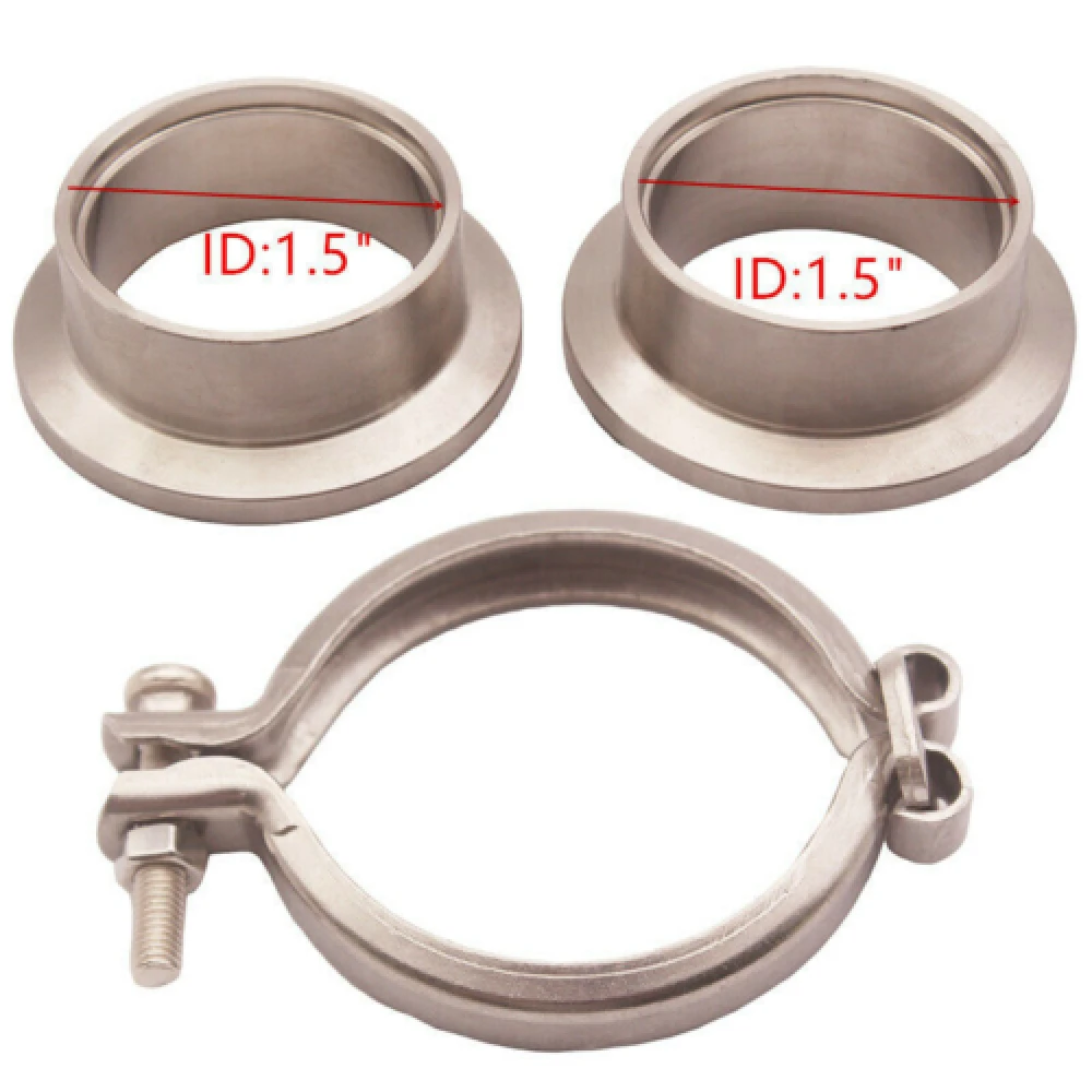 Kit bajante de escape turbo en acero inoxidable con brida V - imagen 3