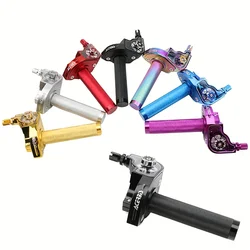 Puño acelerador universal de aluminio de 22 mm con cable para moto y quad