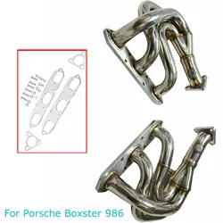 Colector de escape inoxidable para Porsche Boxster 986 2.5 2.7 1997-2004