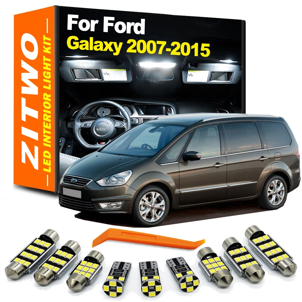 ZITWO Kit de luces LED interiores para Ford Galaxy II (2007-2015)