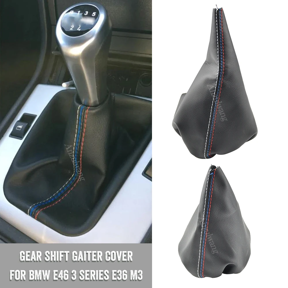 Funda negra de cuero para freno de mano BMW Serie 3 E36/E46 M3