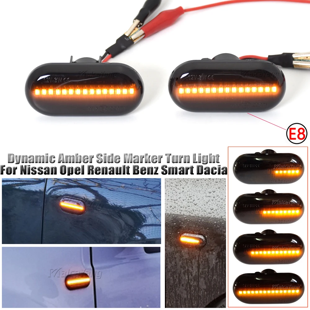 Luz LED lateral intermitente dinámica – Renault Clio Mégane Twingo - imagen 4
