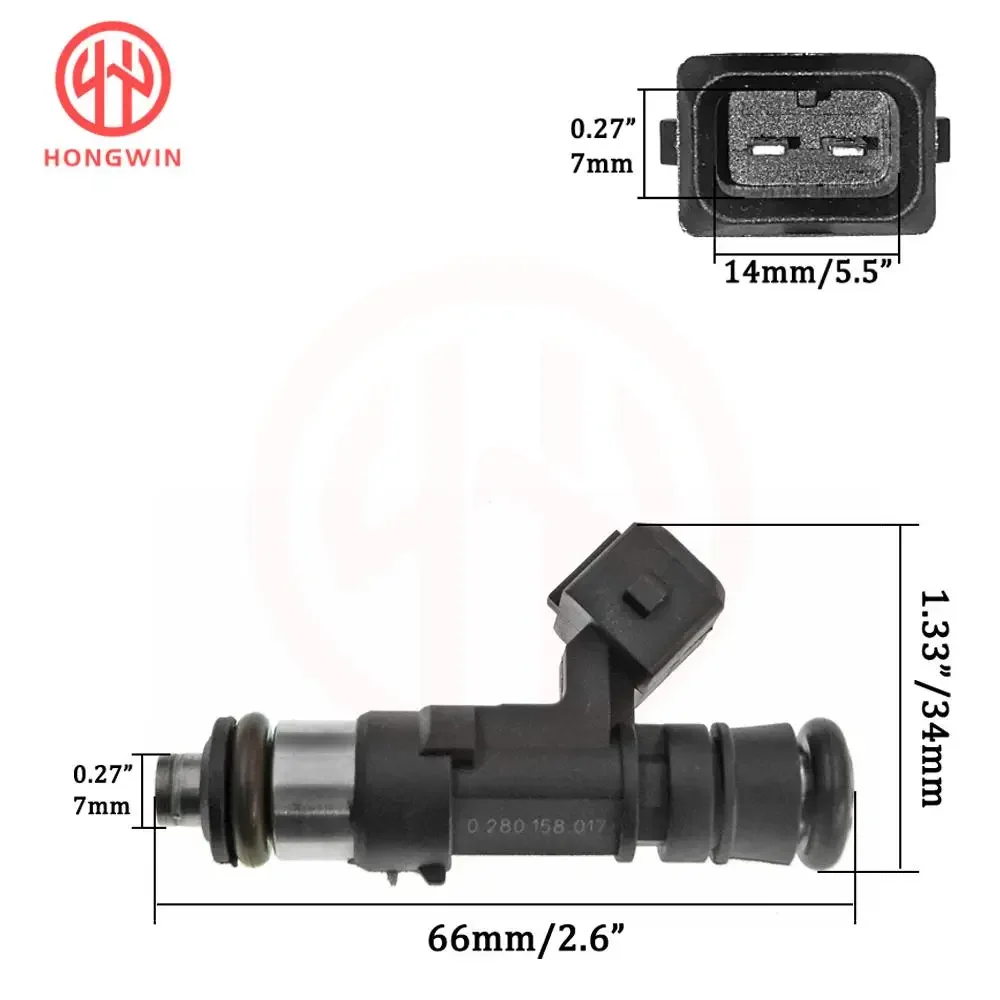 0280158017 0280158057 inyector de combustible para Citroen Berlingo - imagen 2