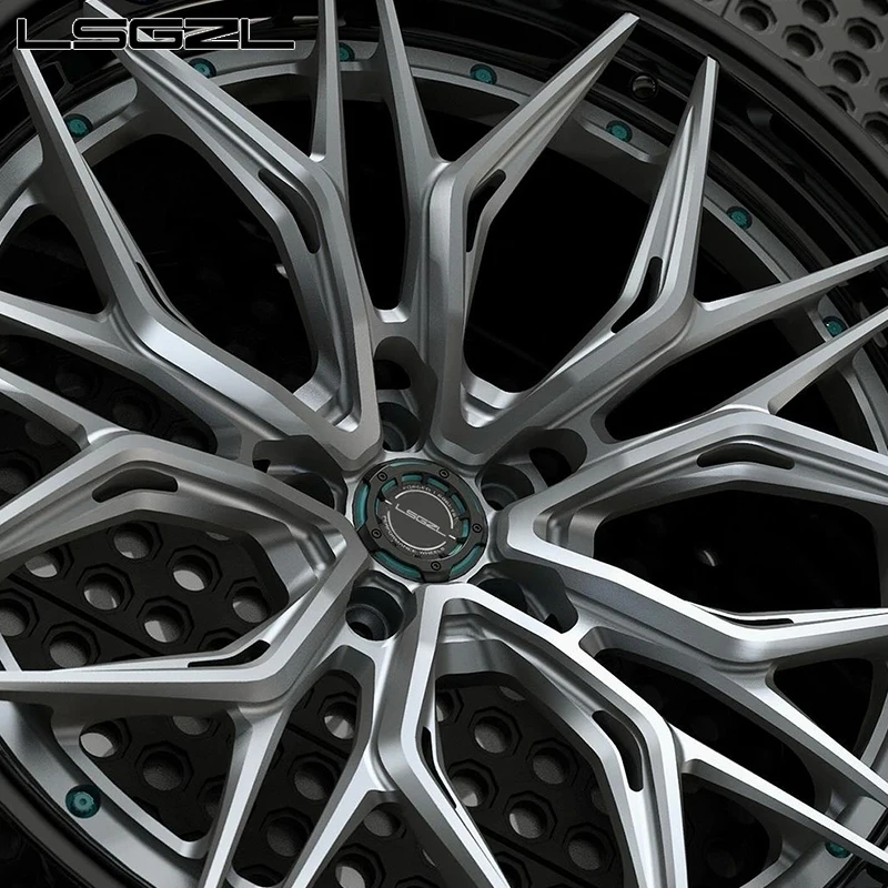 LSGZL rueda cóncava de aleación de coche forjado de lujo personalizada 5x120 5x114,3 5x112 llanta 15 18 26 pulgadas rueda para lujo - imagen 2