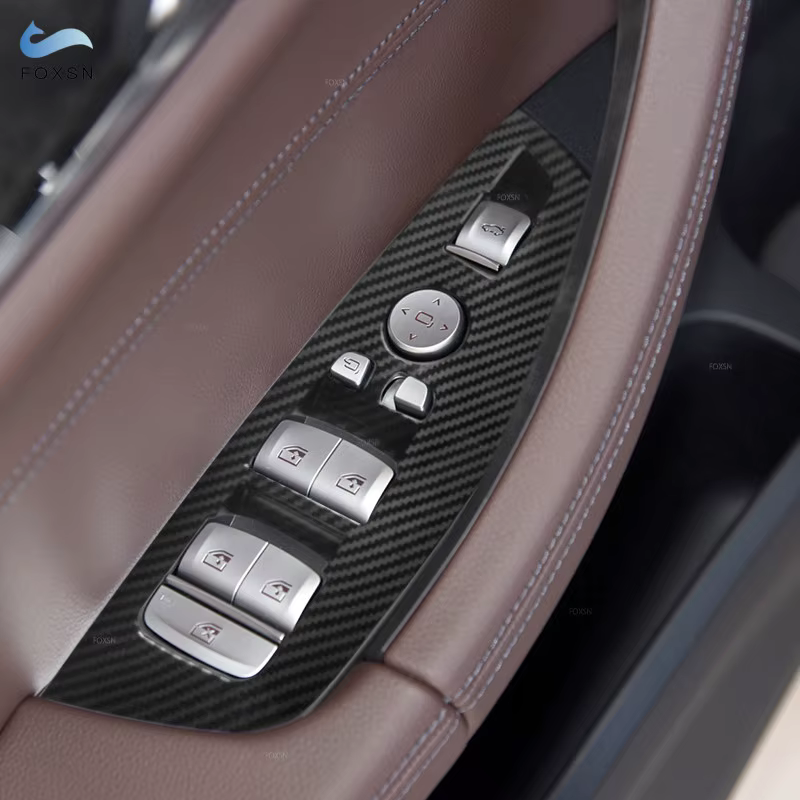 Embellecedor de elevalunas de fibra de carbono para BMW X3/X4 G01/G02