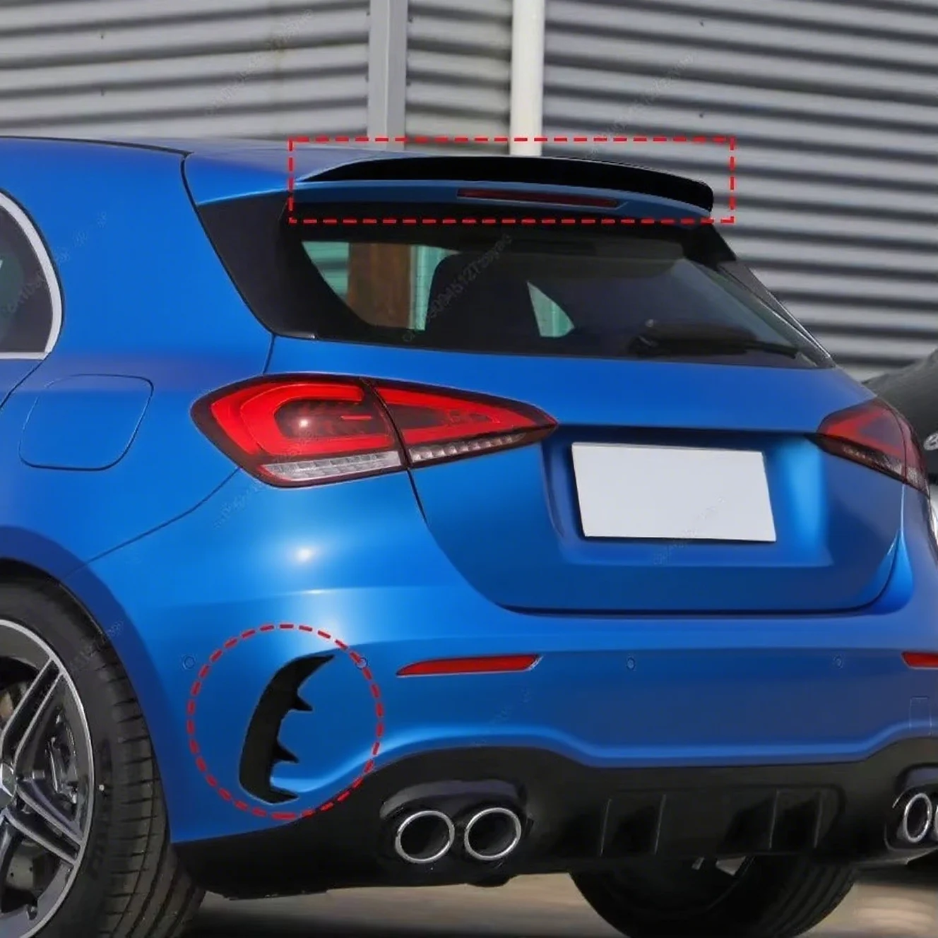 Alerón de techo y canards Mercedes-Benz Clase A W177 2018-2023 - imagen 2